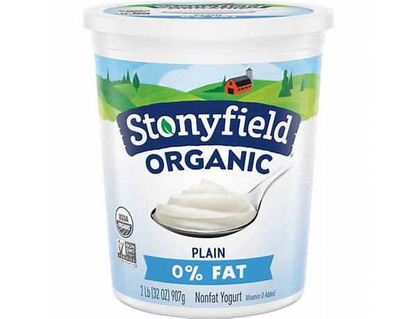 Organic plain yogurt ingredients