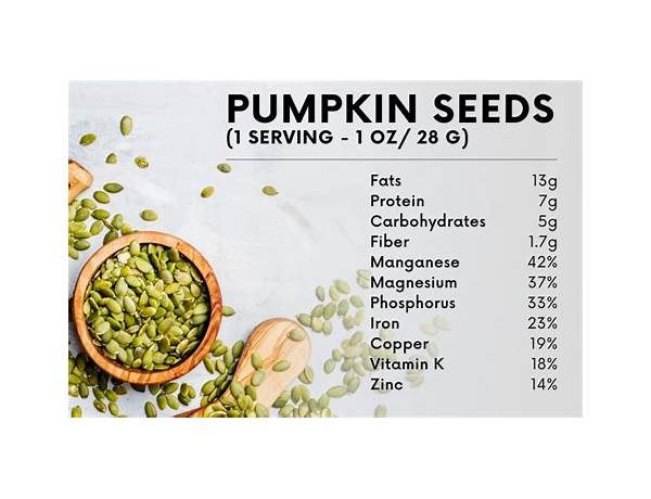 Organic pumpkin seeds ingredients