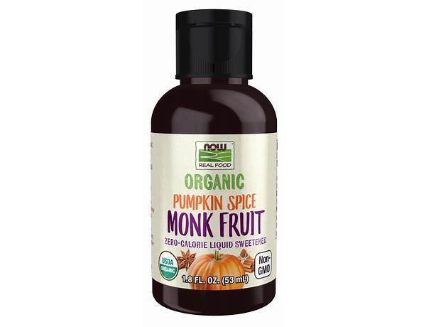 Organic pumpkin spice monk fruit food facts