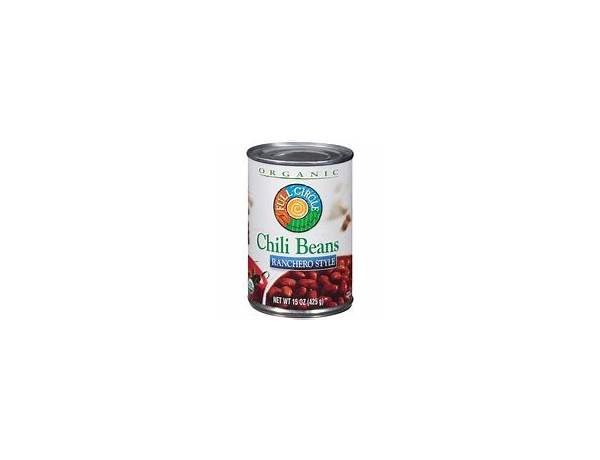 Organic ranchero chili beans food facts