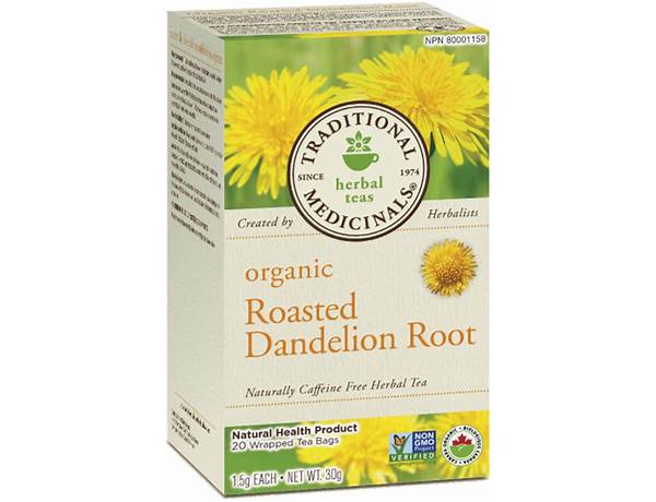 Organic roasted dandelion root food facts