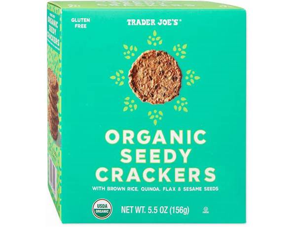 Organic seedy crackers food facts