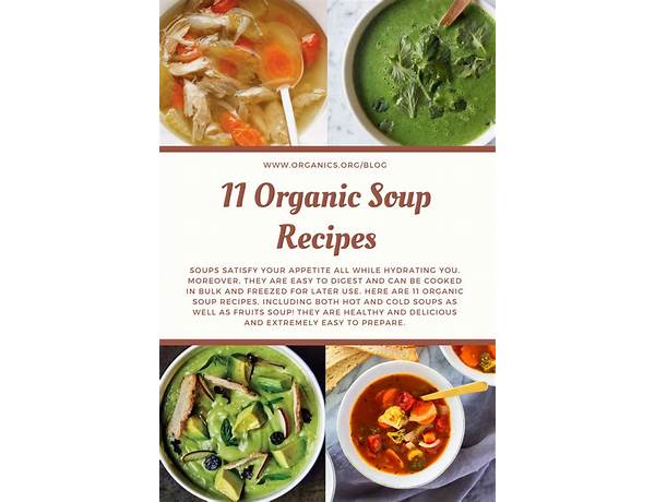 Organic soups food facts