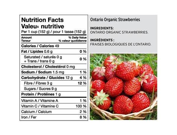 Organic strawberries nutrition facts