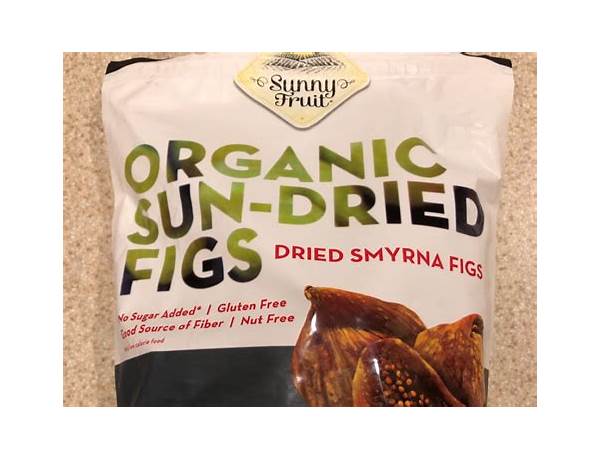 Organic sun-dried figs dried smyrna figs food facts
