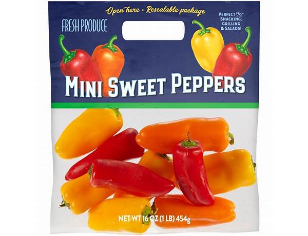 Organic sweet mini pepper food facts