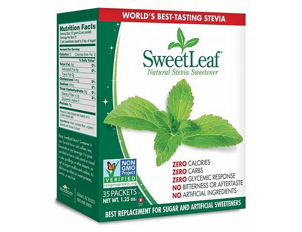 Organic sweetener from stevia leaf food facts