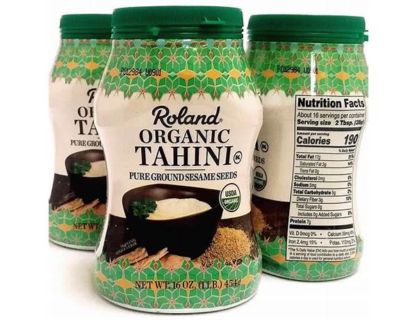 Organic tahini food facts