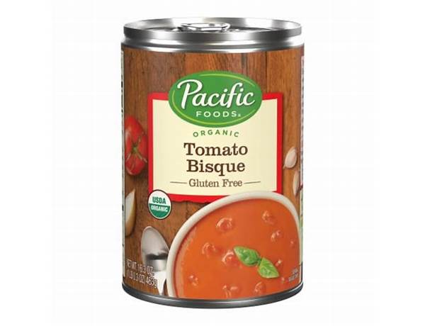 Organic tomato bisque, tomato ingredients