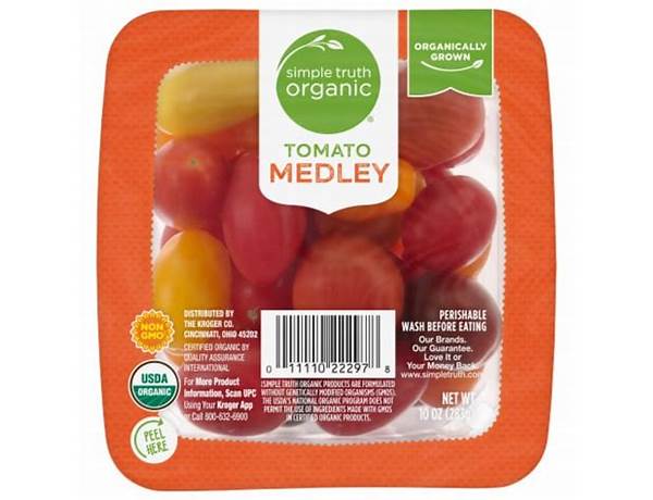 Organic tomato medley food facts