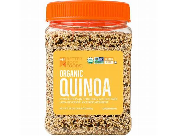 Organic tri-color quinoa food facts