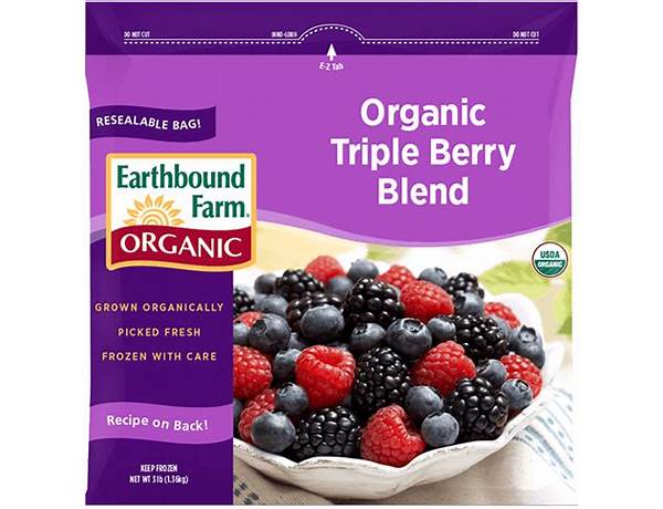 Organic triple berry blend food facts