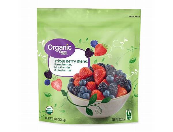 Organic triple berry blend nutrition facts