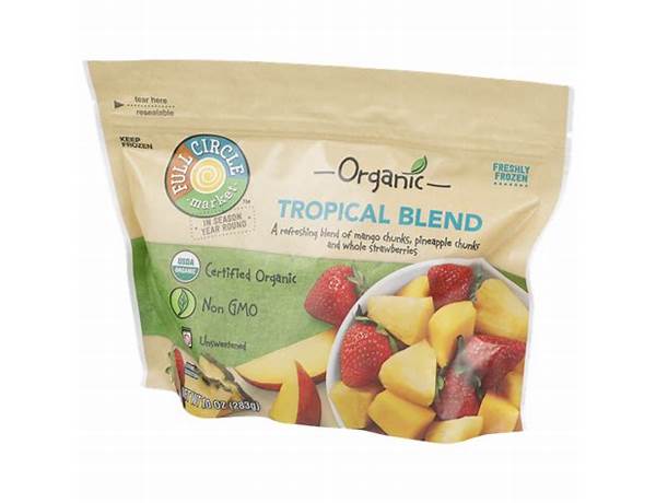 Organic tropical blend food facts