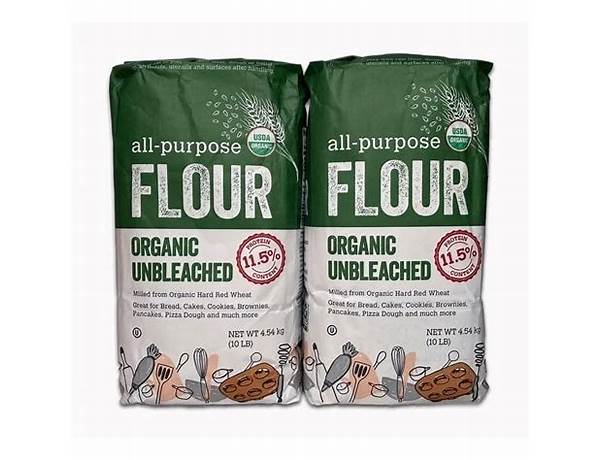 Organic uncleached all-purpose flour food facts