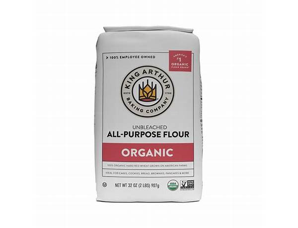 Organic uncleached all-purpose flour ingredients