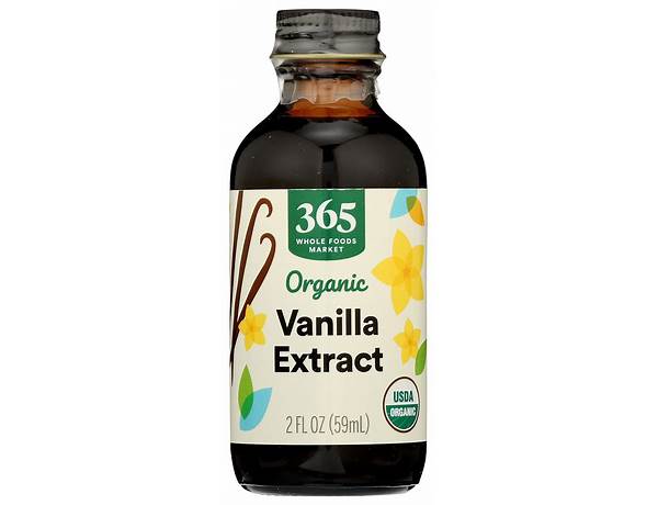 Organic vanilla extract food facts