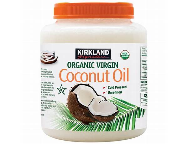 Organic virgin coconut oil food facts