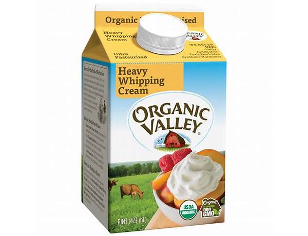 Organic whipping cream food facts