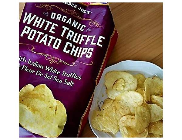 Organic white truffle potato chips food facts