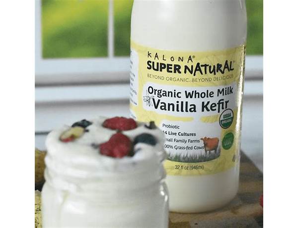 Organic whole milk vanilla kefir food facts