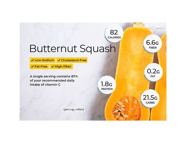 Organic winter squash nutrition facts