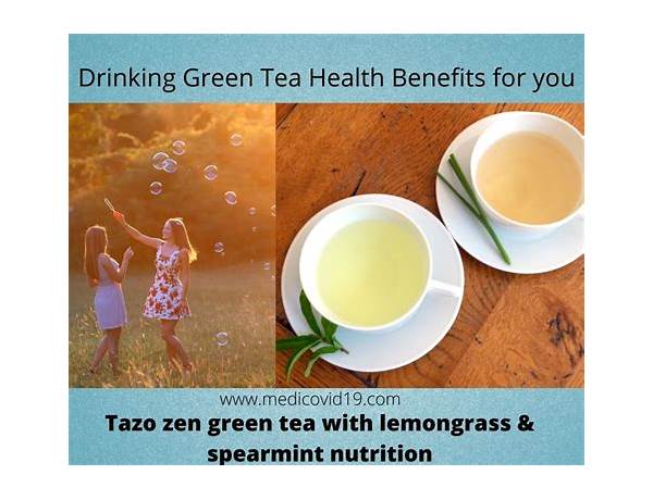 Organic zen green tea food facts