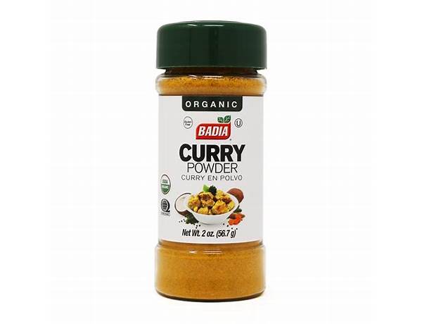 Organice curry powder ingredients