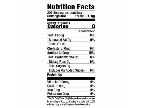 Original  seasoning nutrition facts