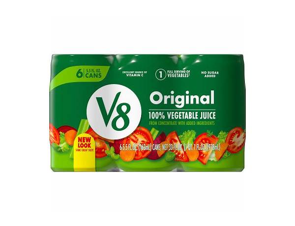 Original 100% vegetable juice nutrition facts