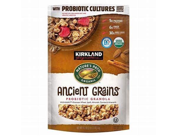 Original ancient grain granola food facts