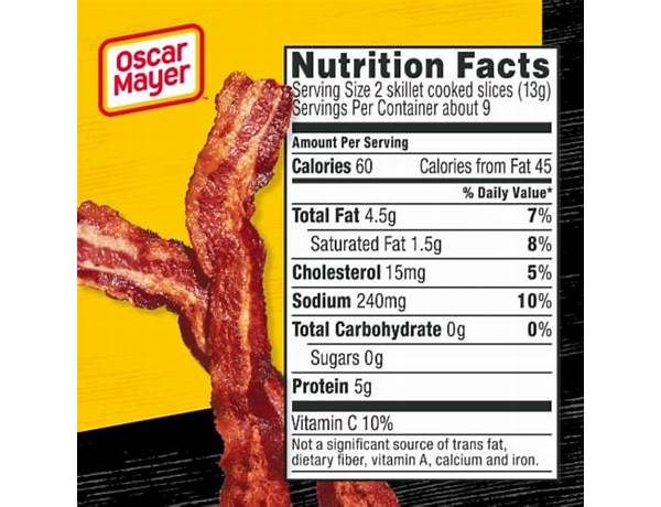 Original bacon, original food facts