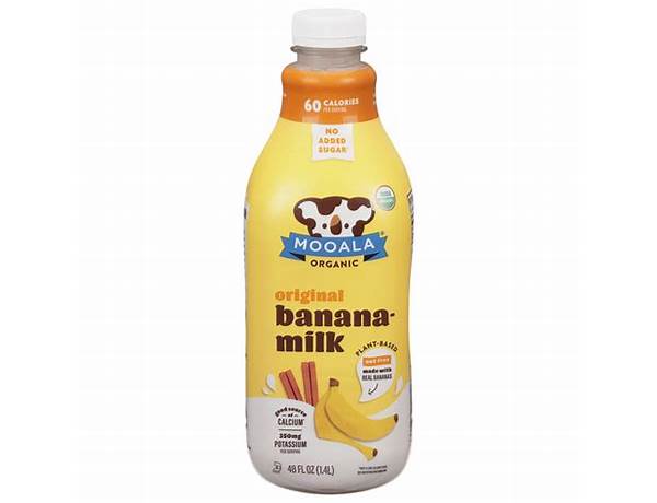 Original banana-milk ingredients