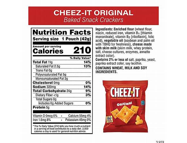 Original cheez-it food facts