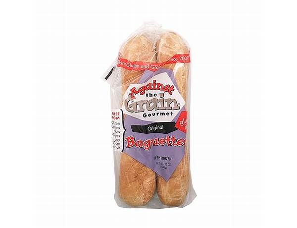 Original gluten free baguettes food facts