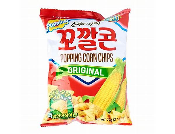 Original popping corn chips food facts