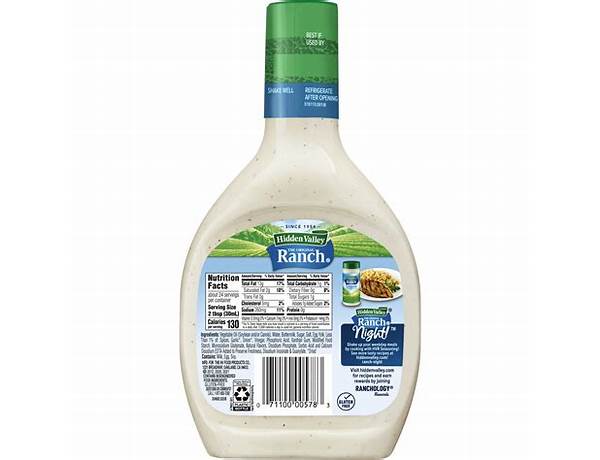 Original ranch dressing food facts