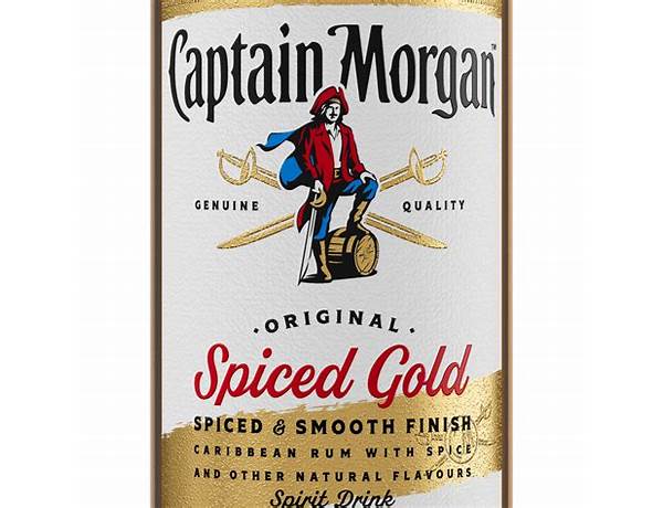 Original spiced gold spirit drink food facts