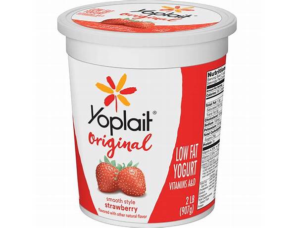 Original strawberry yogurt food facts