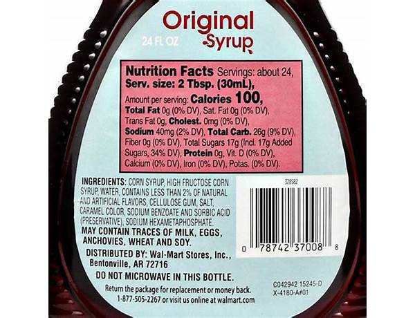 Original syrup ingredients