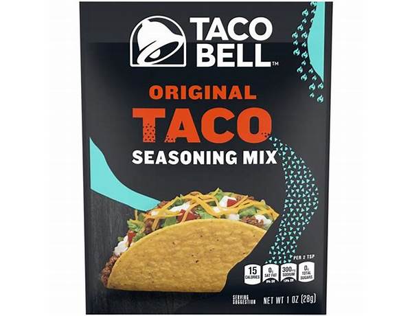 Original taco seasoning mix food facts