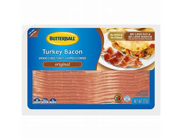 Original turkey bacon ingredients