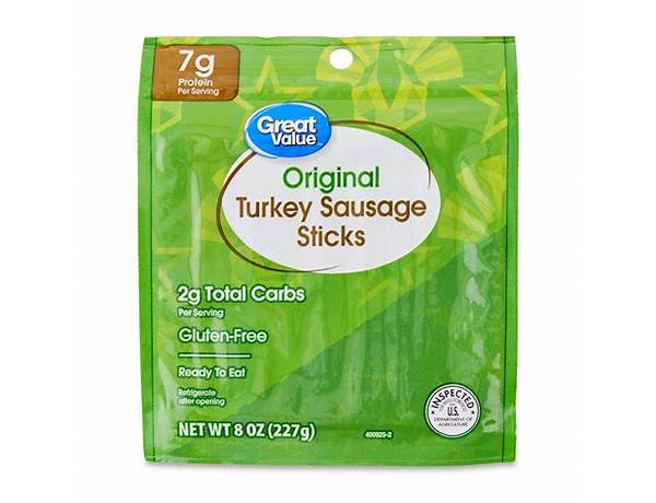 Original turkey sticks food facts