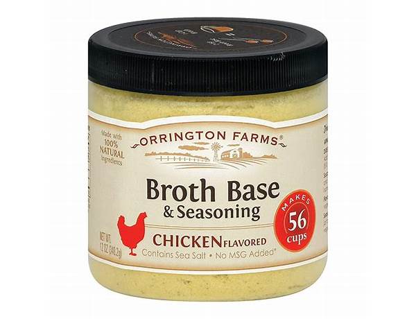 Orrington farms chicken broth base food facts