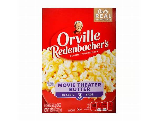 Orville redenbacher's movie theater butter popping corn food facts