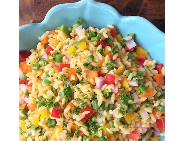 Orzo confetti salad food facts