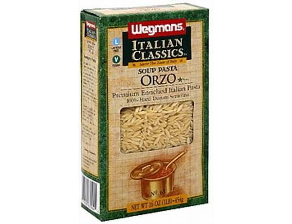 Orzo no. 65, enriched macaroni product food facts