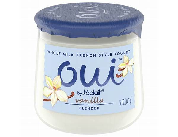 Oui french style vanilla yogurt food facts