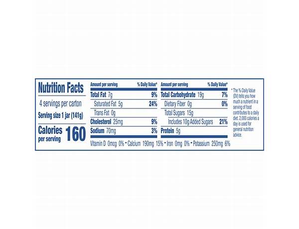 Oui nutrition facts
