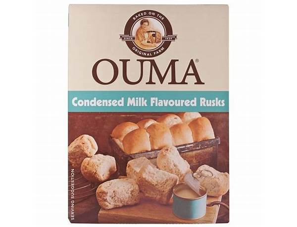 Ouma condensed milk rusk - food facts